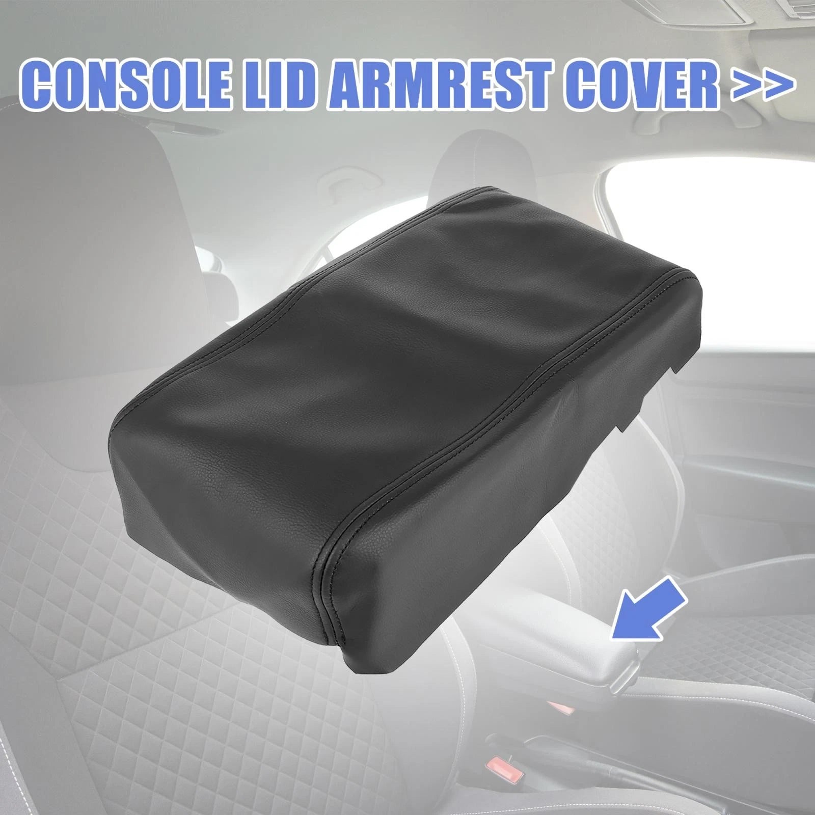 Car Center Console Lid Armrest Cover Protector for Dodge Charger (2008–2010)