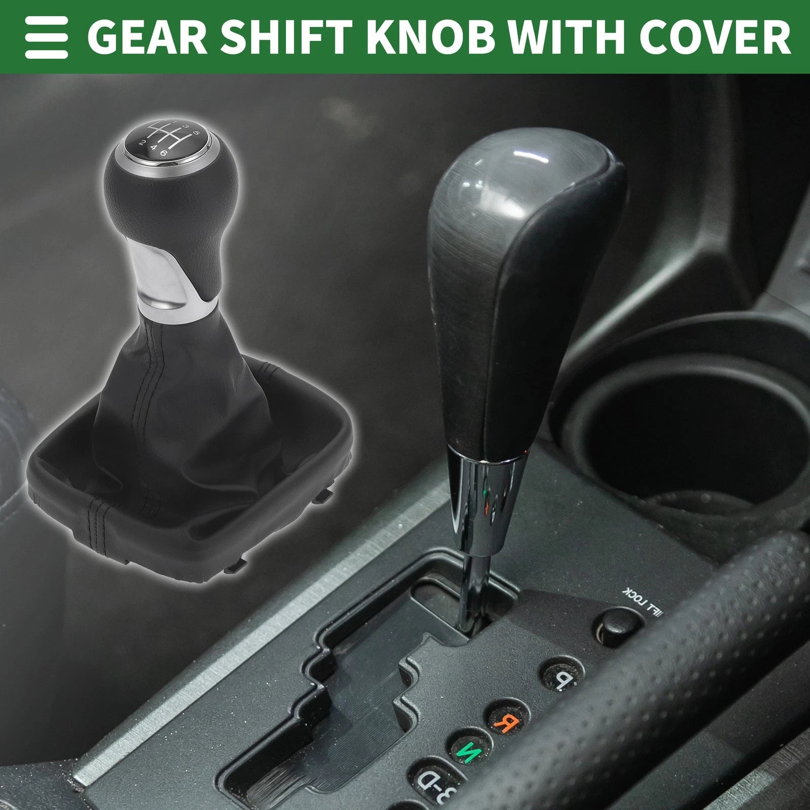 6 Speed Gear Shift Knob with Cover for Audi A3 8P (2003–2013) Matte Black