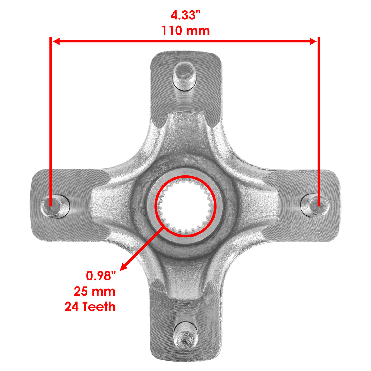 Rear Wheel Hub Replacement Left Or Right for Honda Fourtrax 250 TRX250X (1987–1992)