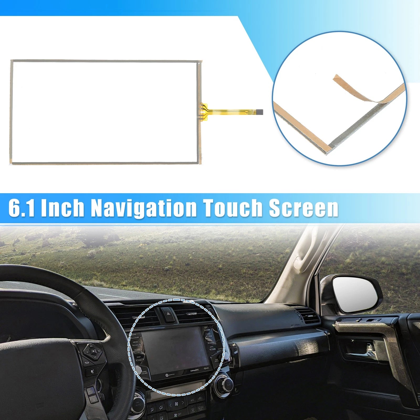 6.1 Inch Touch Screen Replacement for Toyota 4Runner (2014)