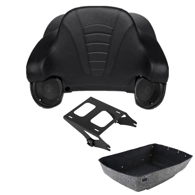 Trunk Luggage Backrest Rack Speakers for Harley Touring (2014–2026)