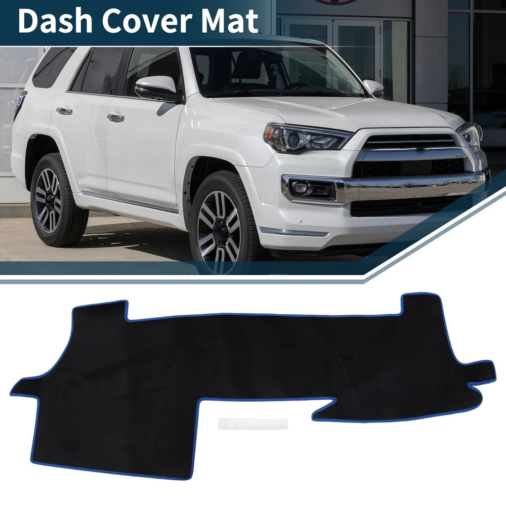 Dash Cover Mat Sun Protector for Toyota Mark X (2005–2013) Black Blue