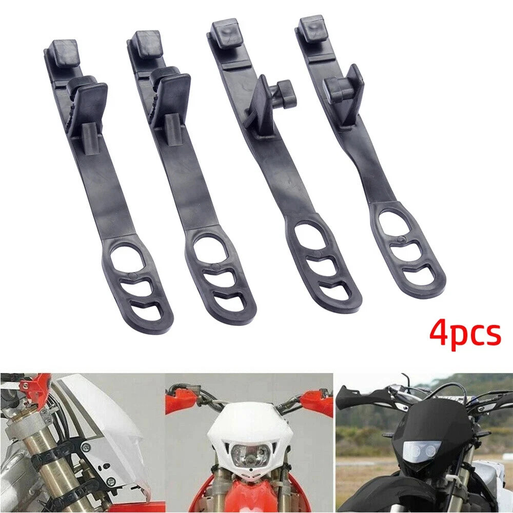 Set of 4 Headlight Rubber Straps for Off-road Motorcycle