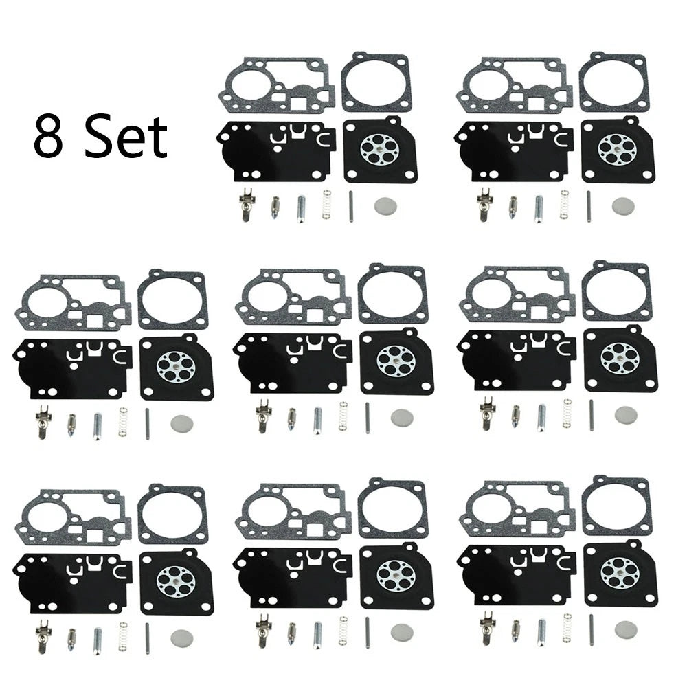 Set of 8 Carburetor Diaphragm Gasket Kit for ZAMA RB-156 C1U-W43 C1U-W45