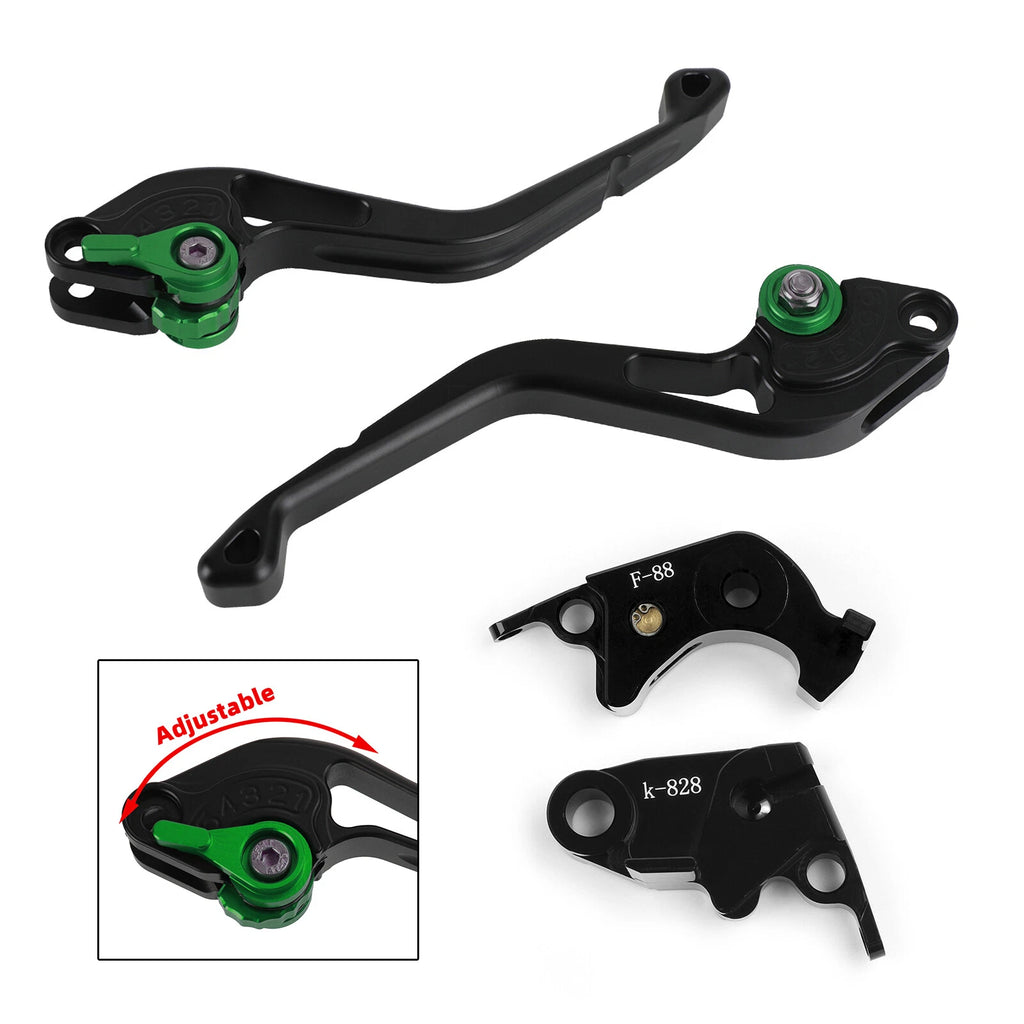 Short Clutch Brake Lever for Kawasaki Z750R Z1000 ZX10R ZX6R/636 (2007–2019)
