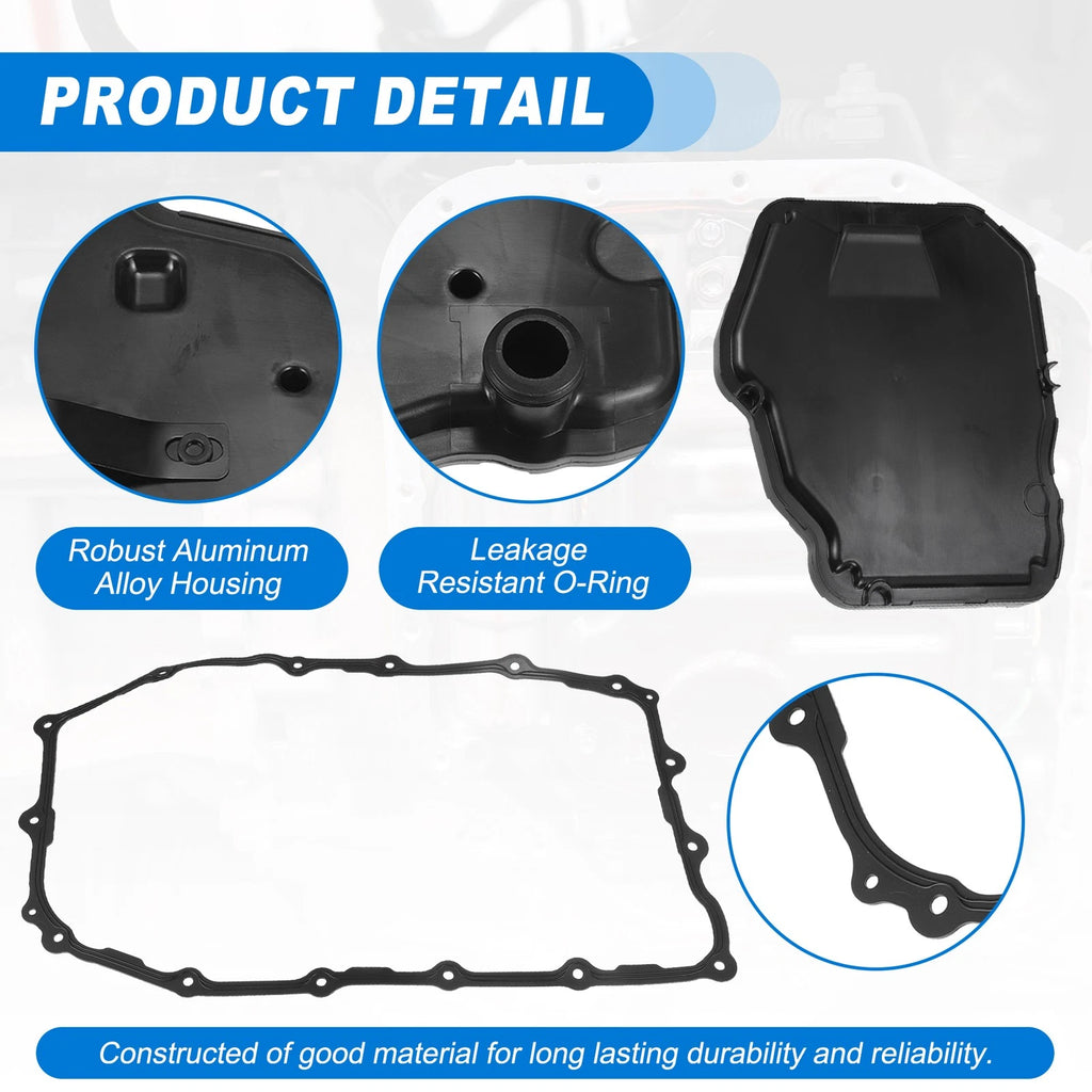 Transmission Filter Oil Pan Gasket Kit Replacement for Chevrolet 2500 (2006–2016)