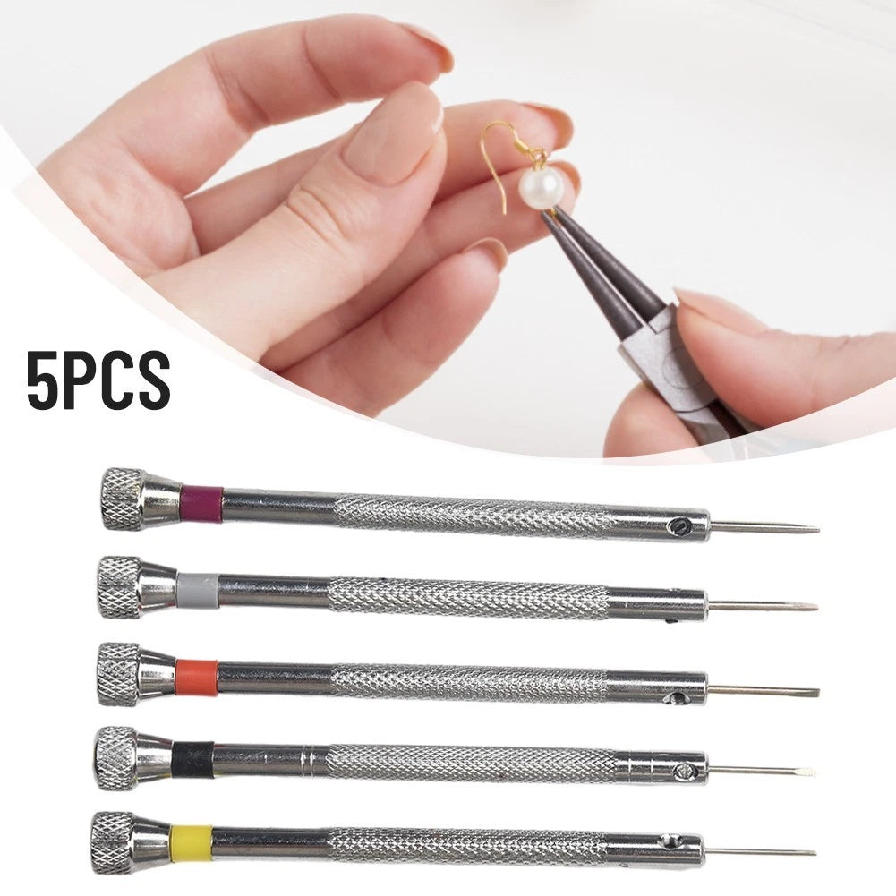5Pcs Screwdriver Set for Watchmaker Eyeglasses Jewelry