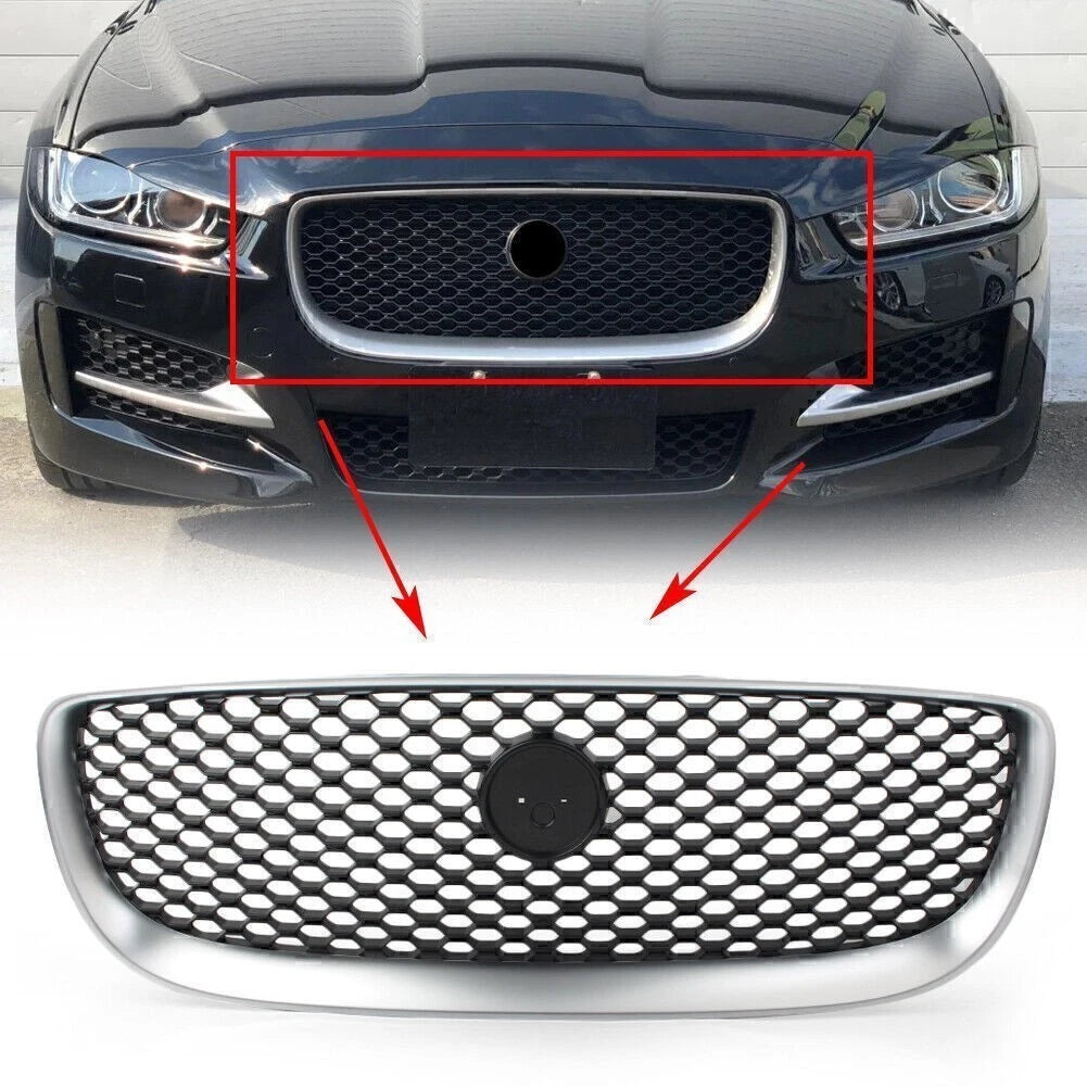 Upper Front Center Grill Mesh Grille for Jaguar XE (2015–2018)