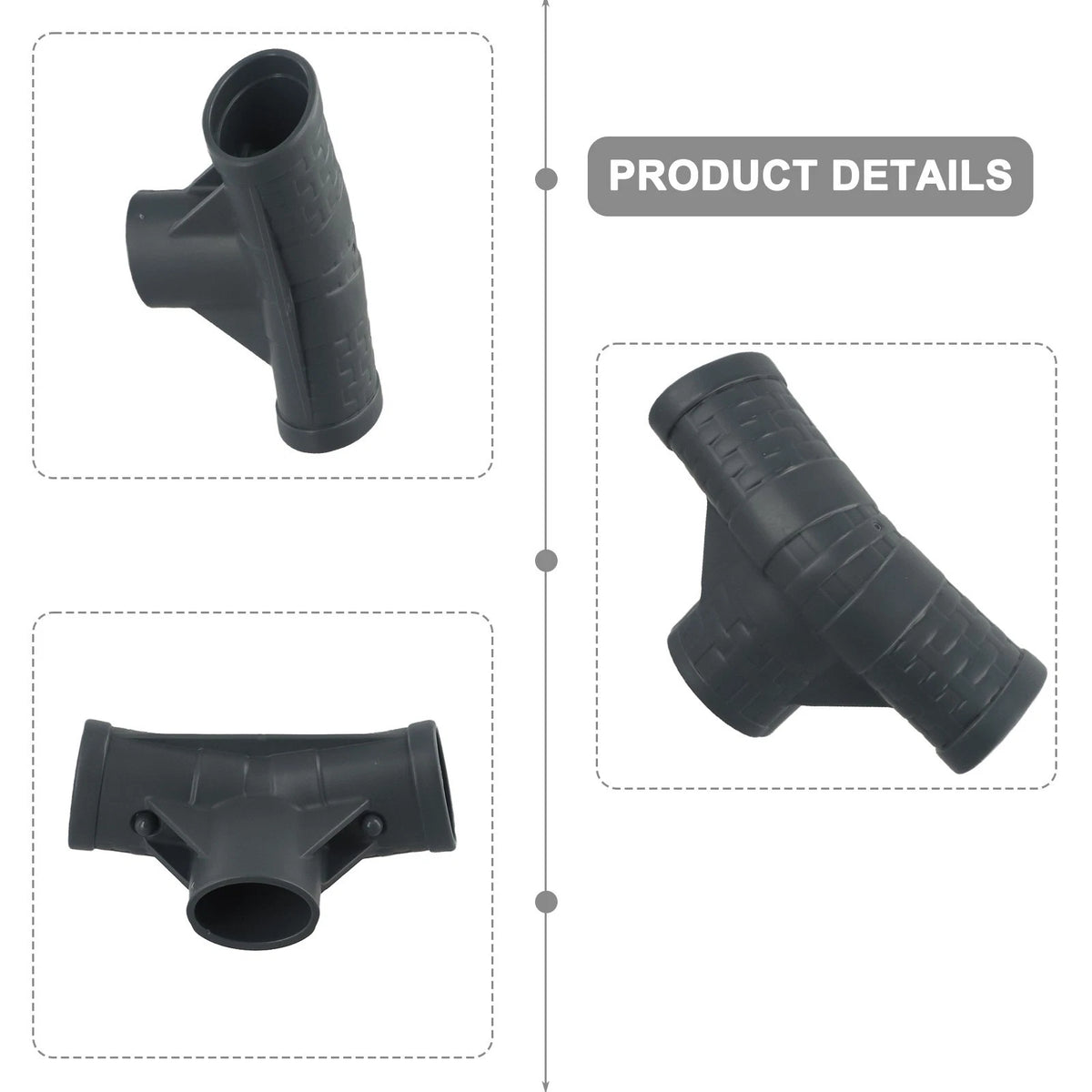 T Connector for Coleman 16 OD Pool (42 or 48 Deep)