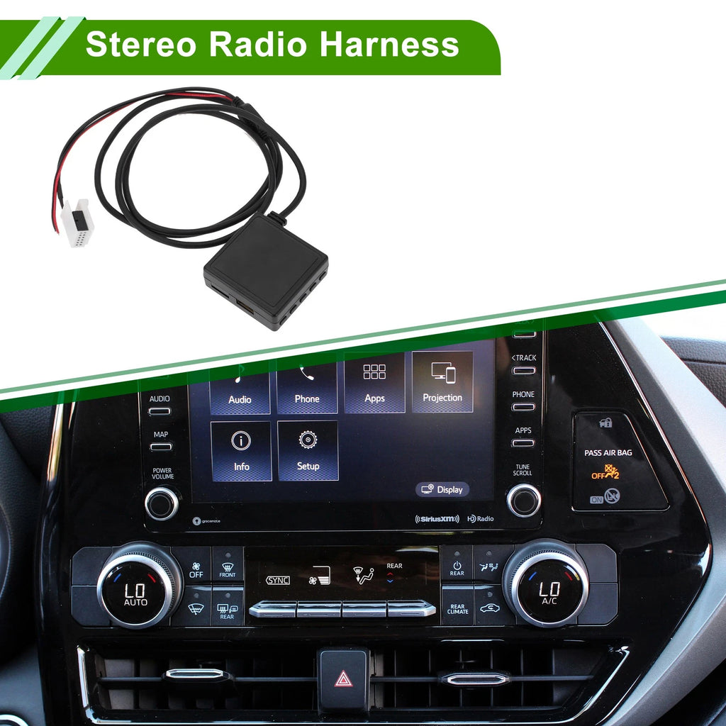 Bluetooth AUX Adapter Music Cable for BMW Stereo Radio Harness Filter (2010–2018)