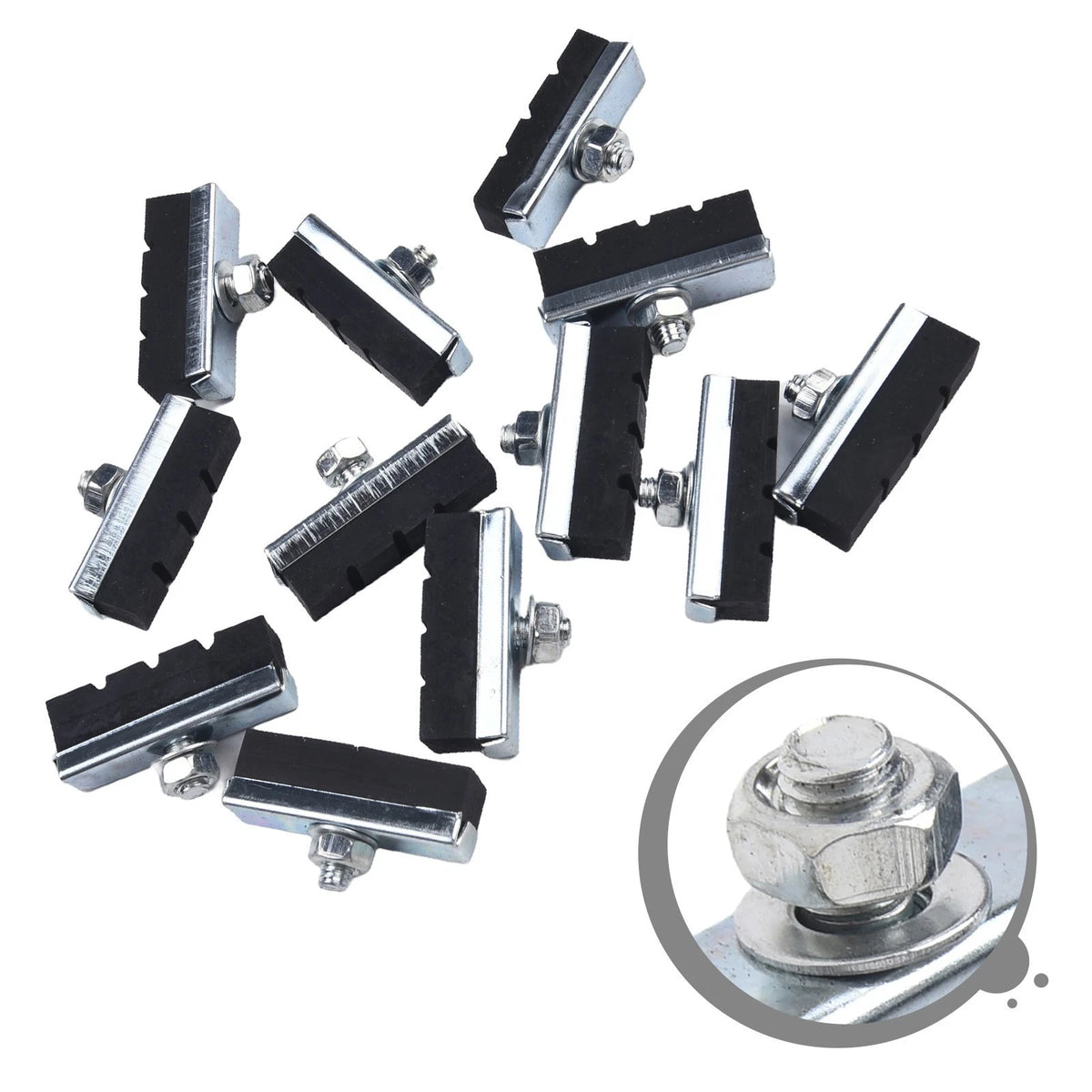 12PCS Brake Shoes for Bicycle Electric Brake Systems
