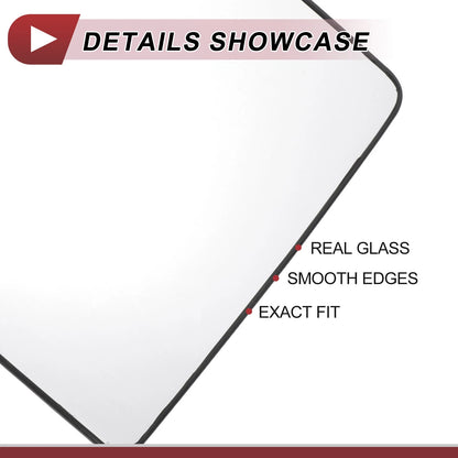 Heated Left Driver Side Tow Mirror Glass Replacement for Ford F250 (2017–2024)