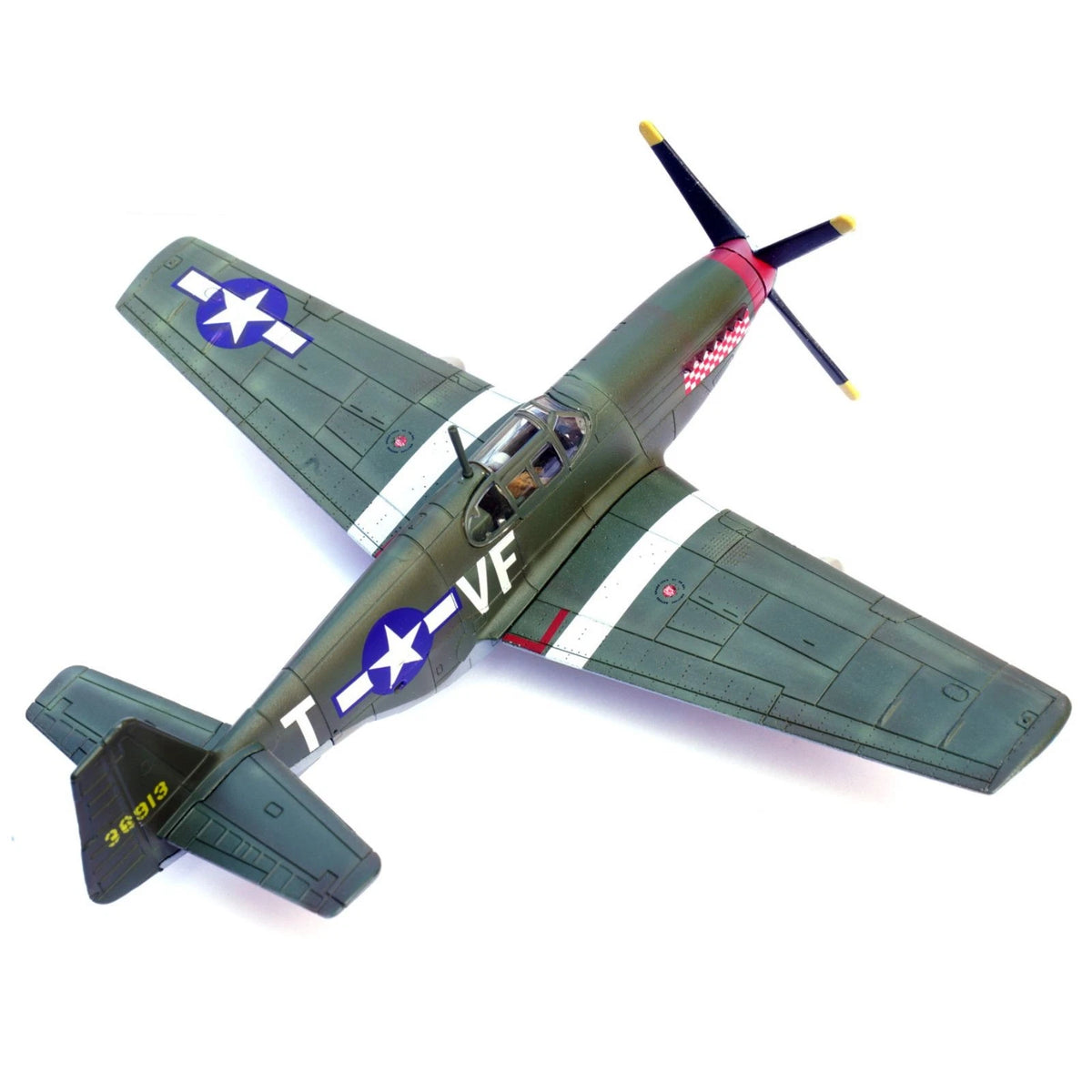 1/72 P-51B Mustang Fighter Model Airplane Toy (WWII)