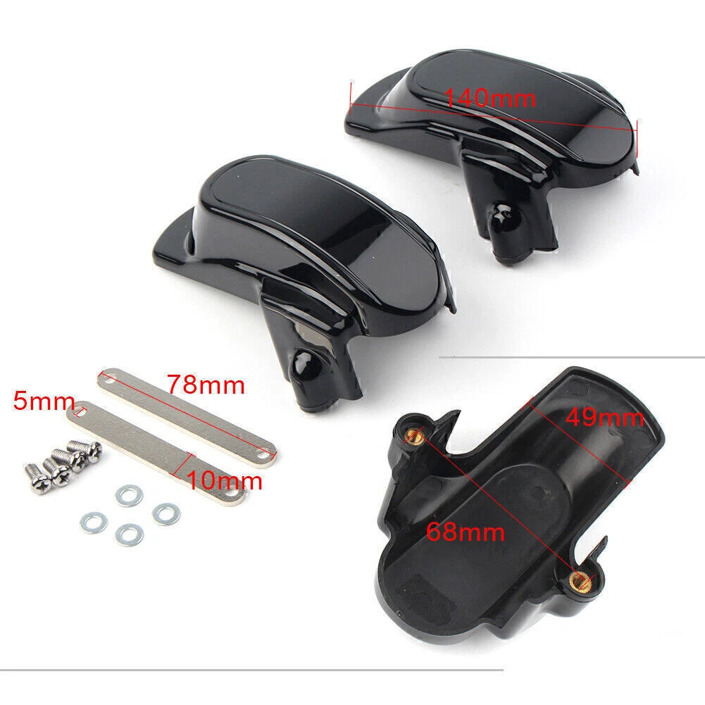 2x Rear Frame Axle Covers for Harley Dyna FXD, FXDF, FXDB (2006–2017)