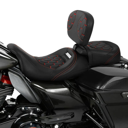 Driver Passenger Seat Backrest for Harley CVO Street Road Glide (2009–2023)