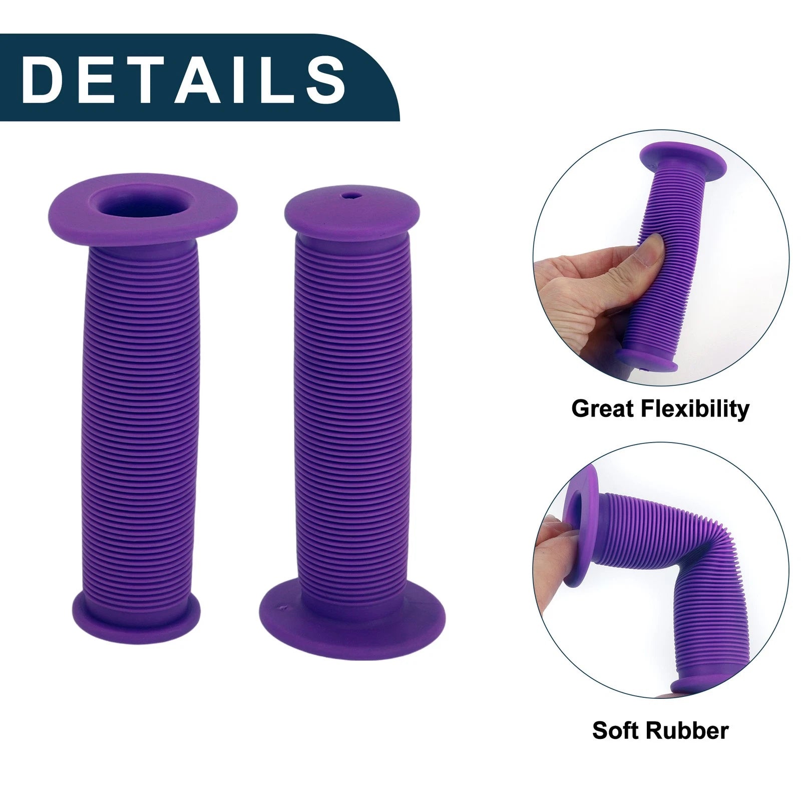 Handlebar Grip Covers 110mm Soft End Grips Protector for MTB Bike 1 Pair