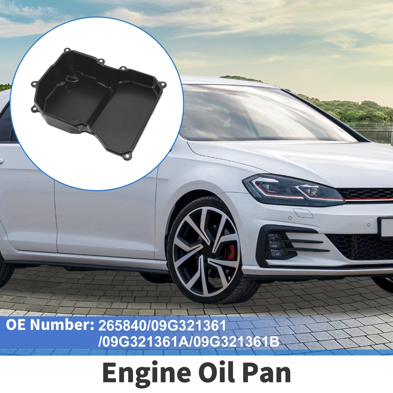 Engine Oil Pan Replacement Aluminum Alloy for Volkswagen Passat (2006–2010)