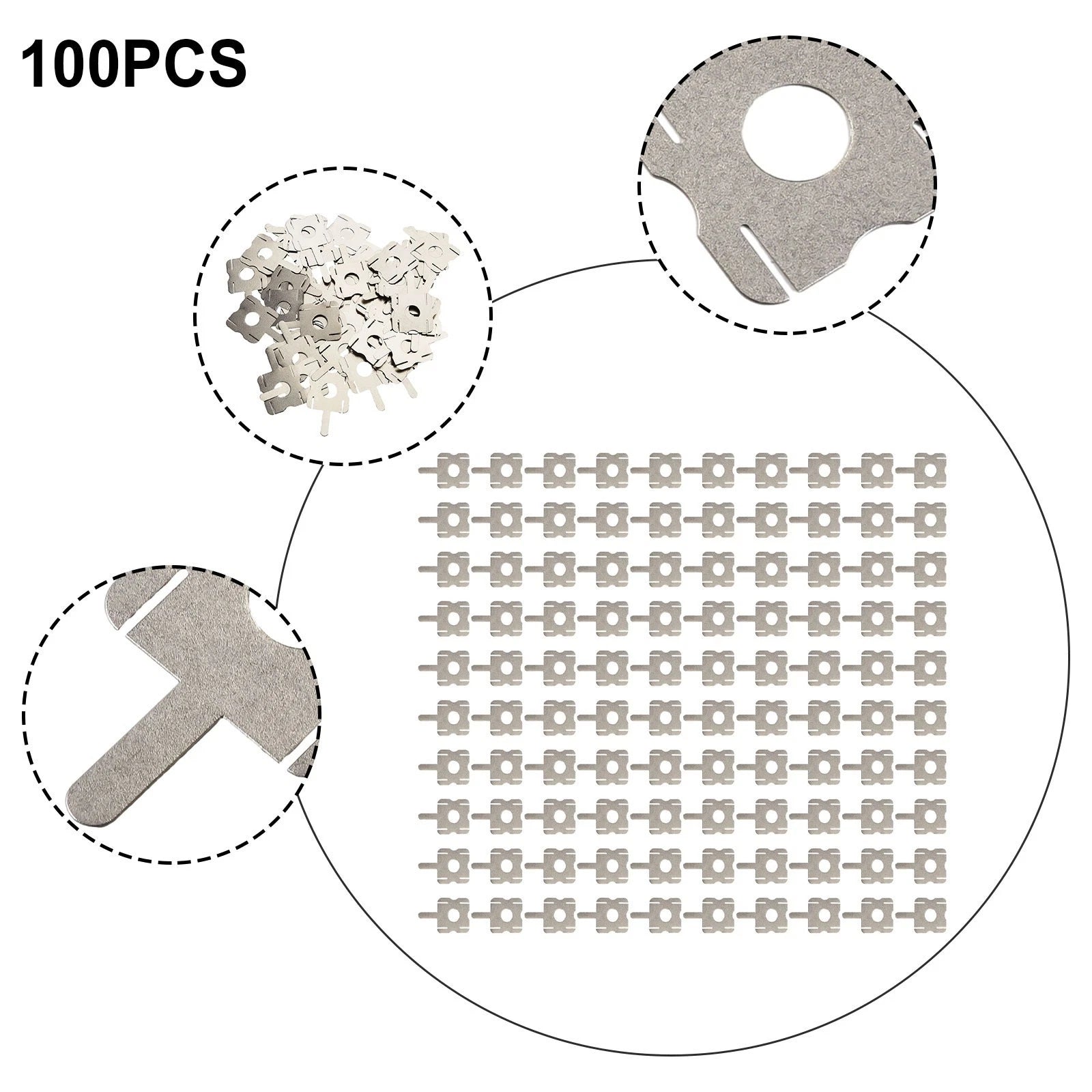 100pcs Nickel U-shaped Accessories for Automotive Applications