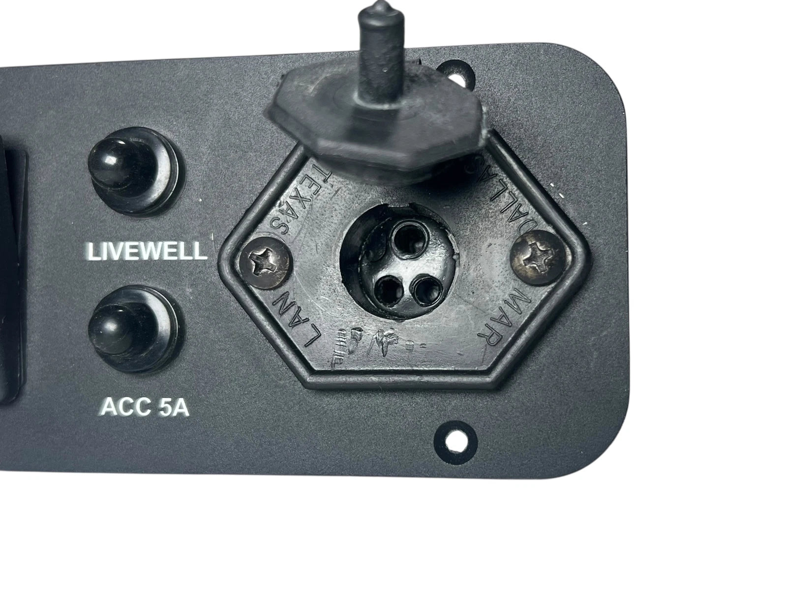 Switch Panel for Pacer Marine (6 3/4in x 3in) Black