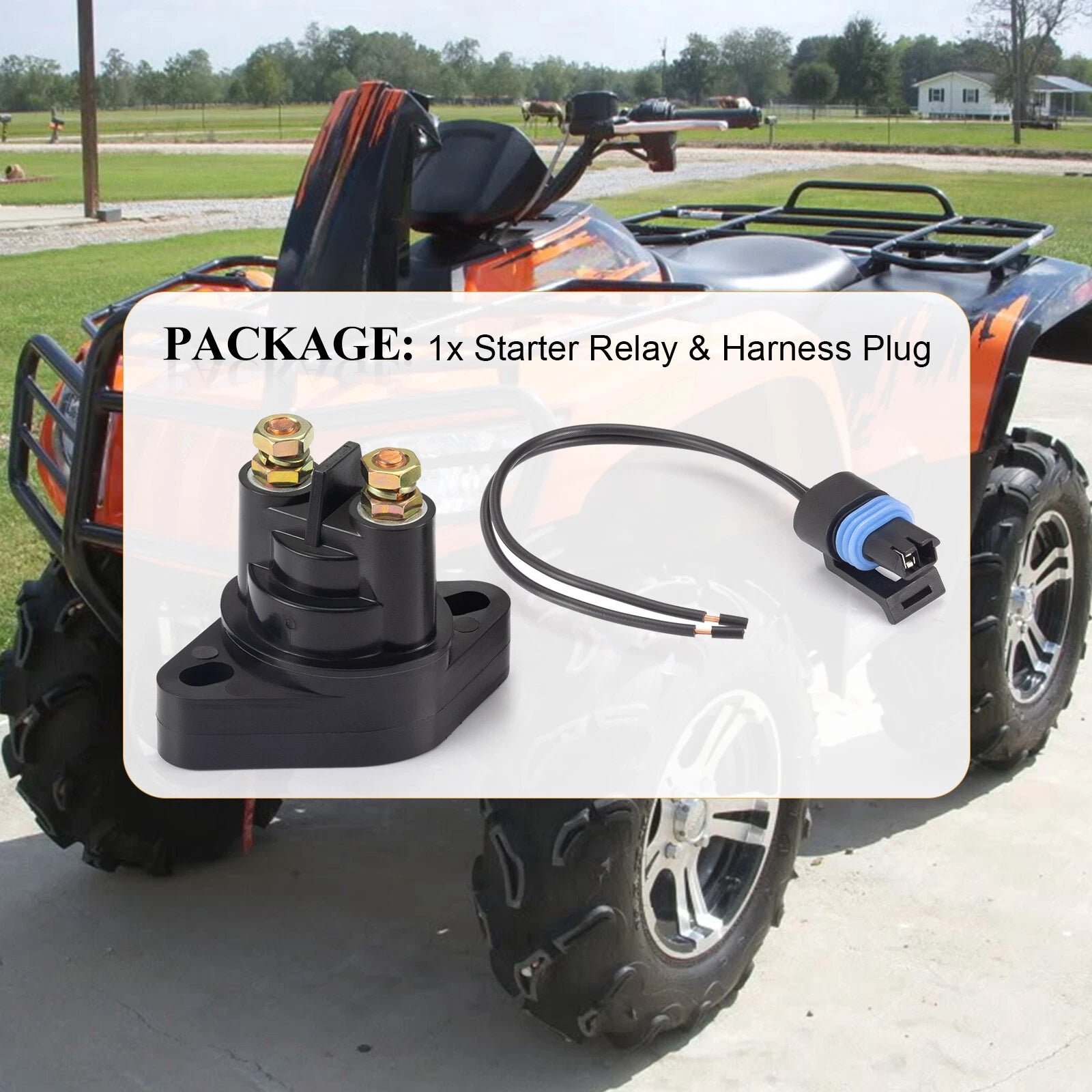 Starter Solenoid Relay for Arctic Cat 1000 400 450 500 550 650 700 (2004–2023) 0445-058