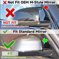 2X Carbon Look Mirror Cover Caps for BMW X3 X4 X5 X6 X7 (G01 G03 G06)