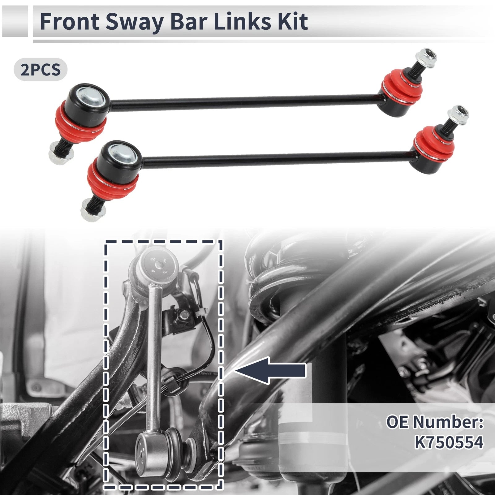 Front Stabilizer Bar Links Replacement for Ford C-Max (2013–2014)