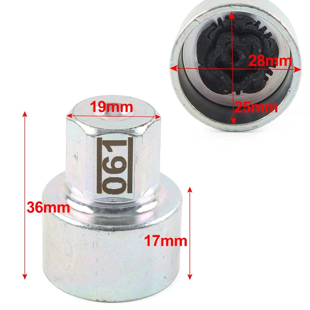 Locking Wheel Nut Key Remover Metal For BMW MINI 1 / COOPER / COOPER S & JCW