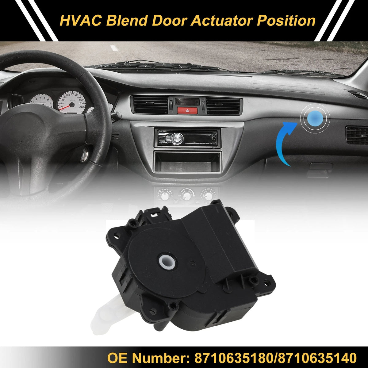 HVAC Heater Blend Door Actuator Replacement for Toyota 4Runner (2003–2009)