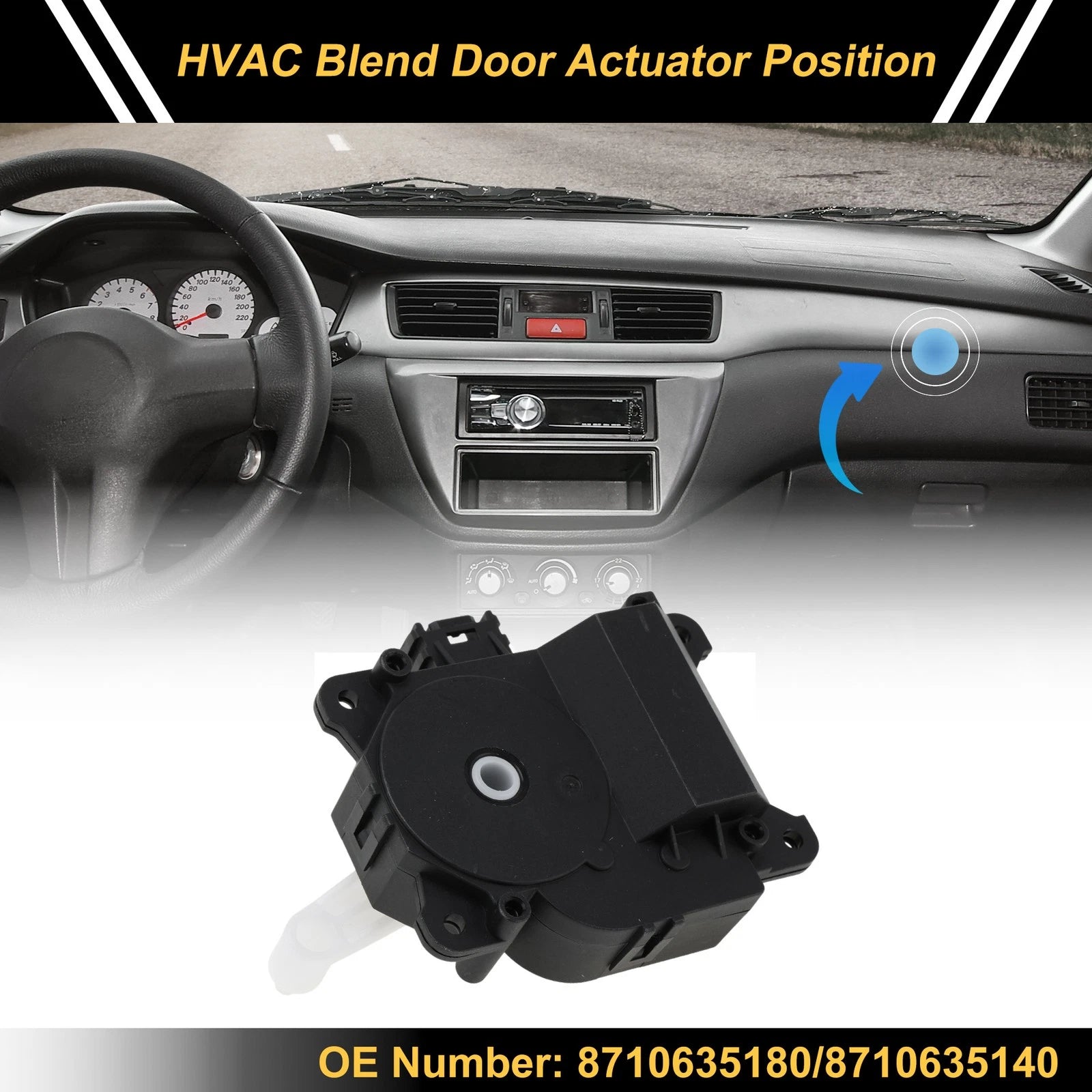 HVAC Heater Blend Door Actuator Replacement for Toyota 4Runner (2003–2009)