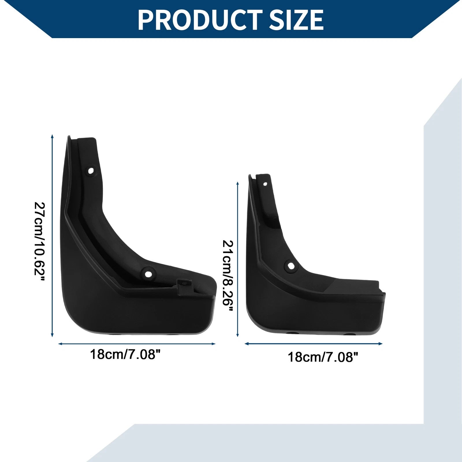 Mud Flaps Splash Guards 1 Set for Mercedes Benz E-Class Sports (2016–2023)