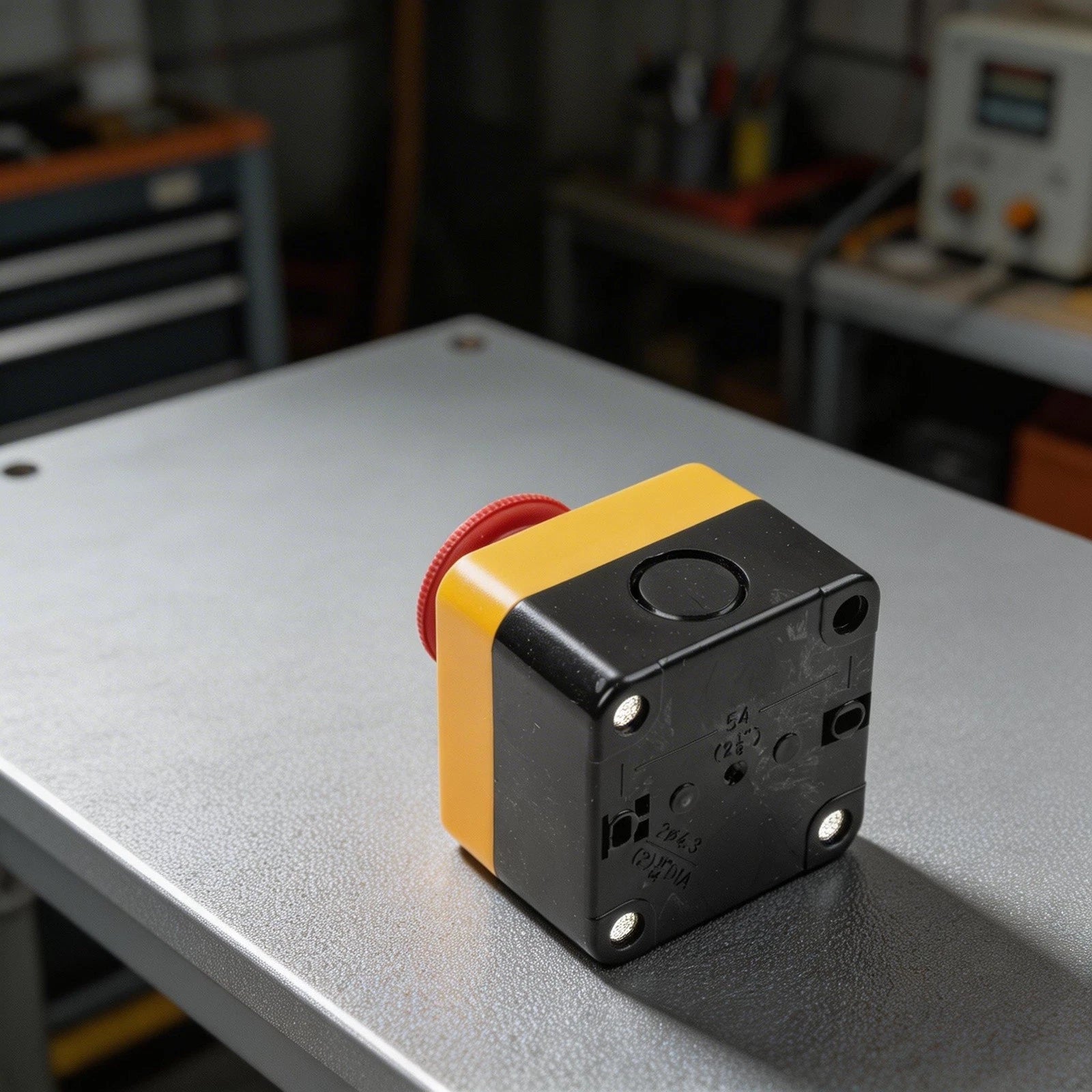 Waterproof Latching E Stop Switch 10A 1NC for Automatic Control Circuits