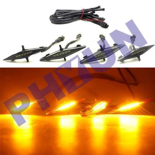 4PCS Smoked Lens Front Grille Amber Lights Kit for Toyota 4Runner (2014–2019)