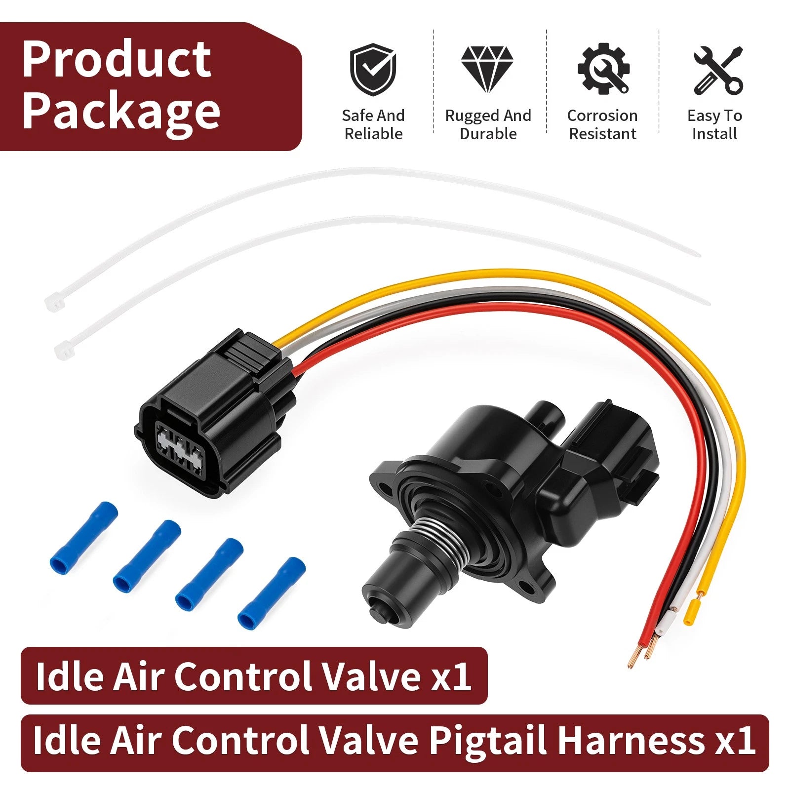 Idle Air Control Valve 4011638 for Polaris RZR 4 XP 900 (2011–2014) w/ Pigtail Harness