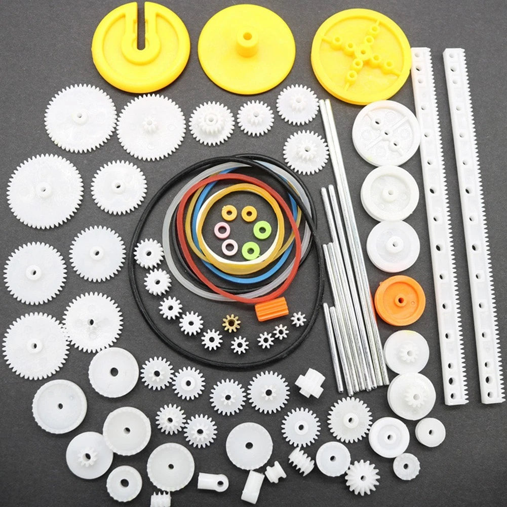 82Pcs Plastic Gears Set for Toy Robot