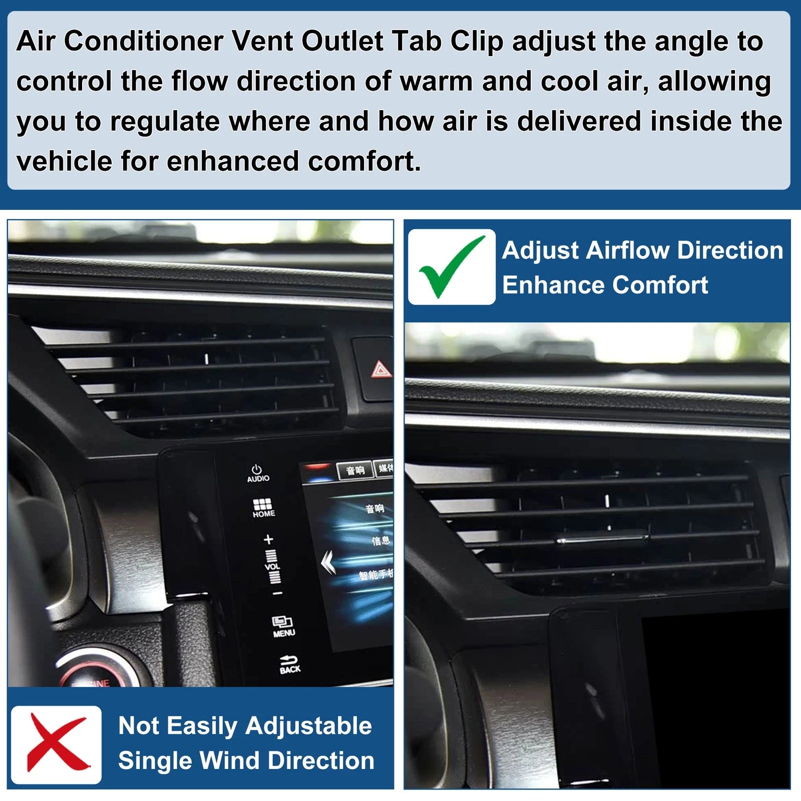 1 Pc Vent Outlet Tab Clip for BMW X5 E70 (2006–2012)