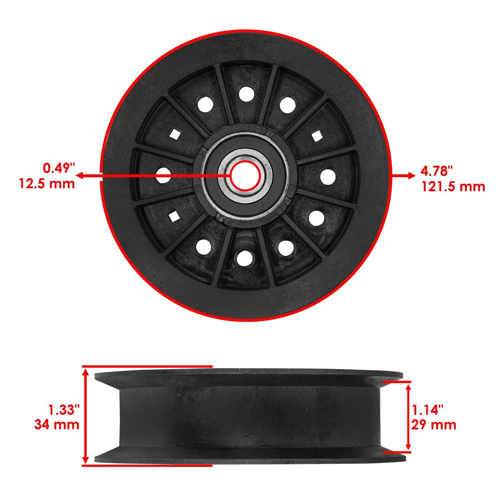 46 Inch Deck Pulley Replacement for Simplicity Lawn Mower (2005–2015)