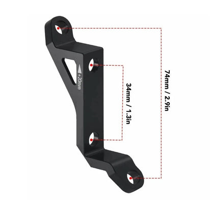 Aluminum Alloy Brake Adapter 74mm to 34mm for Disc Compatibility