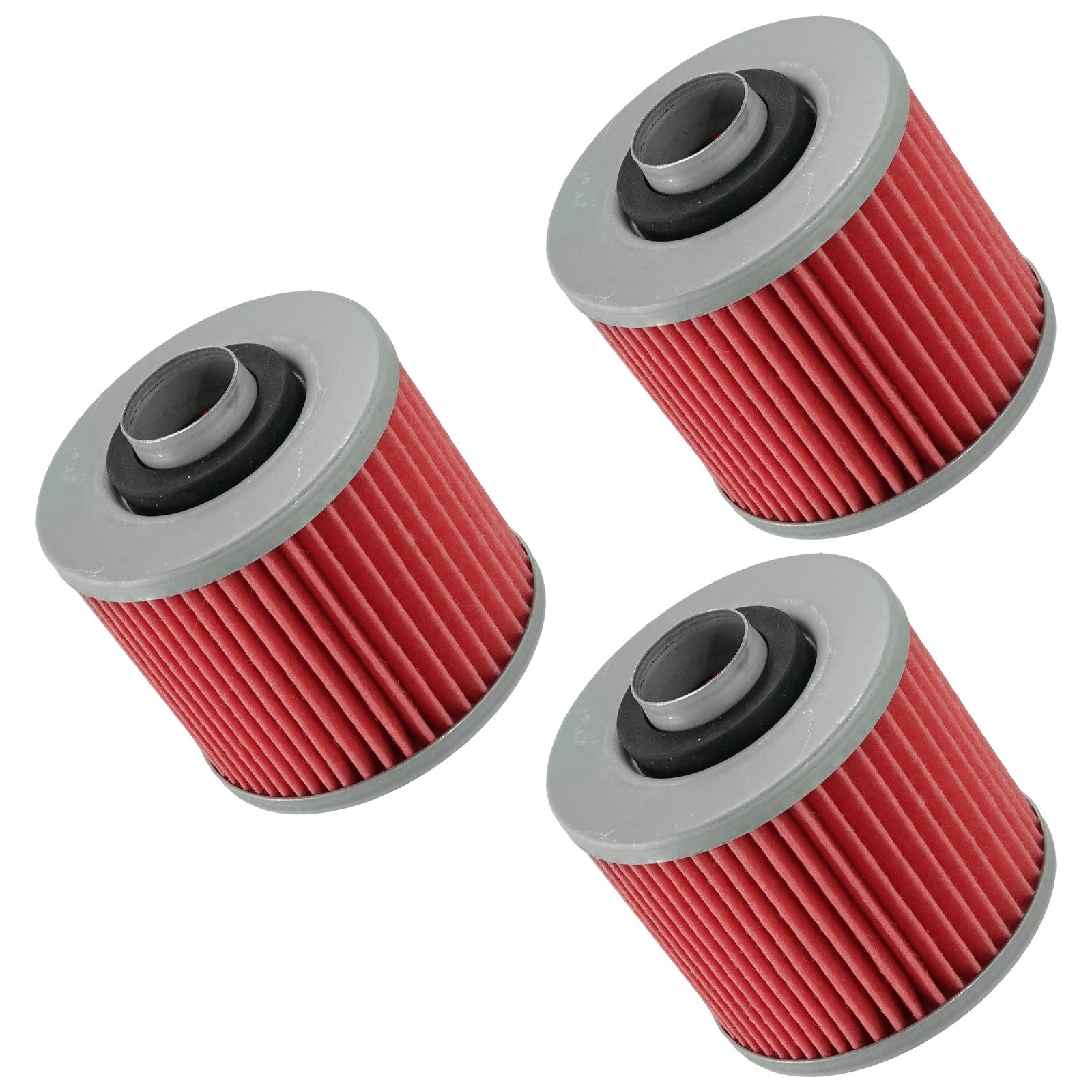 Oil Filter 3 Pack Replacement for Yamaha XVS650 V Star 650 (2013–2014)