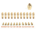 12pcs Brass Collet Chuck Set 0.5/0.8/1.0/1.2/1.6/2mm + M8x0.75 Tools