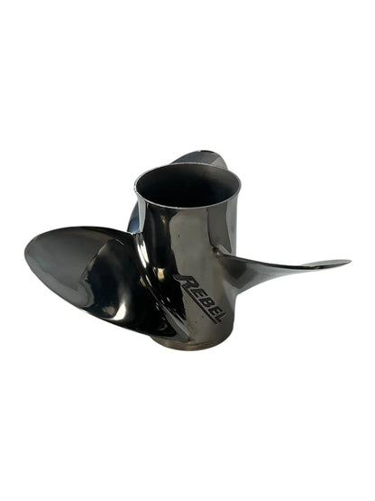 3X 15 3/8 x 18 LH Rebel SS Propeller for Evinrude Johnson (OEM 763989)