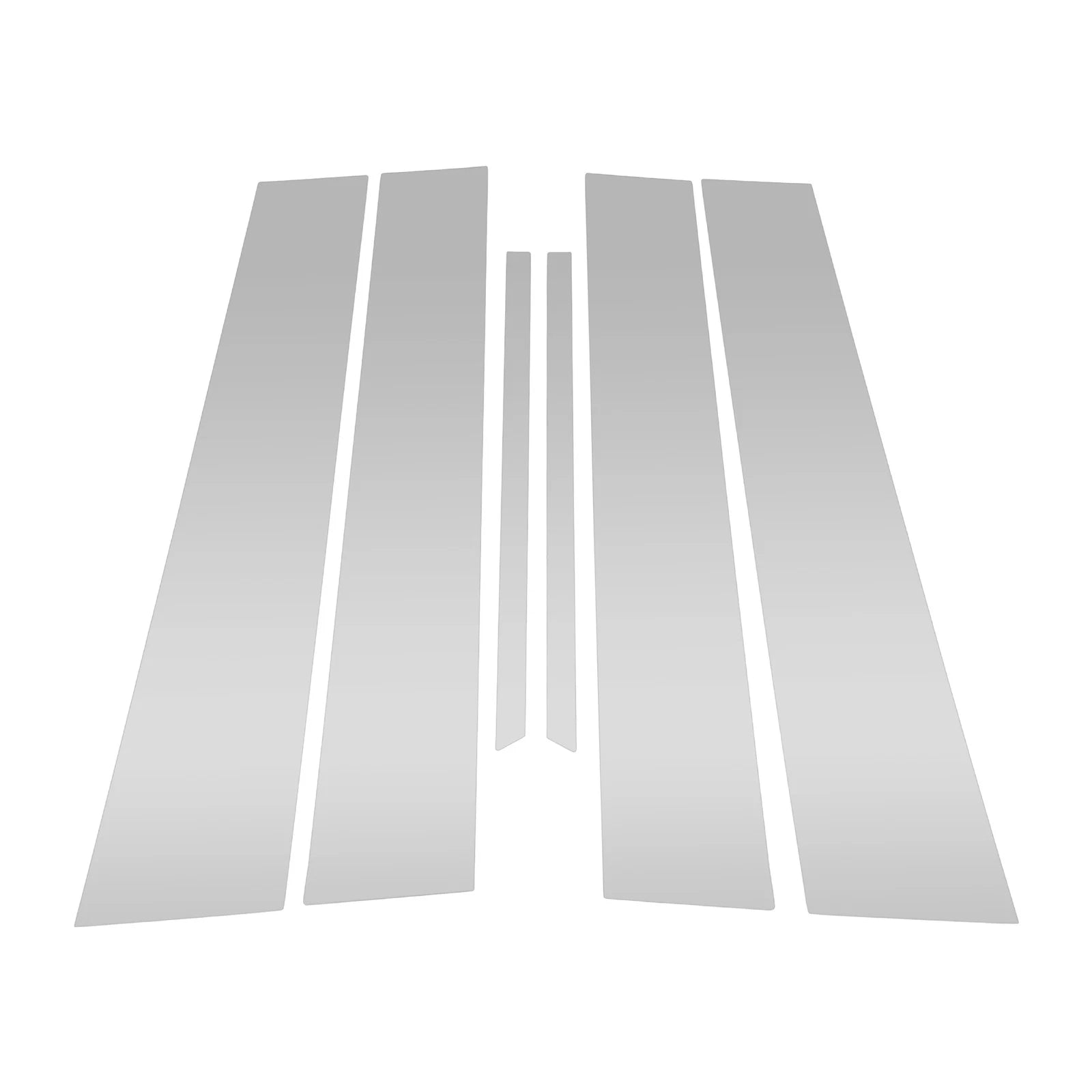Pillar Window Trim Set of 6 for Chevy Equinox 2010–2017 Silver Tone