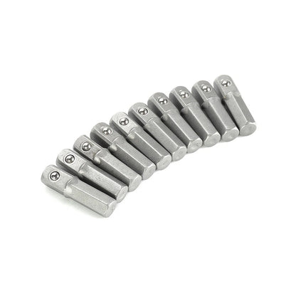 Socket Adapter Converter 25mm 1/4" Hex to 1/4" Square Drive