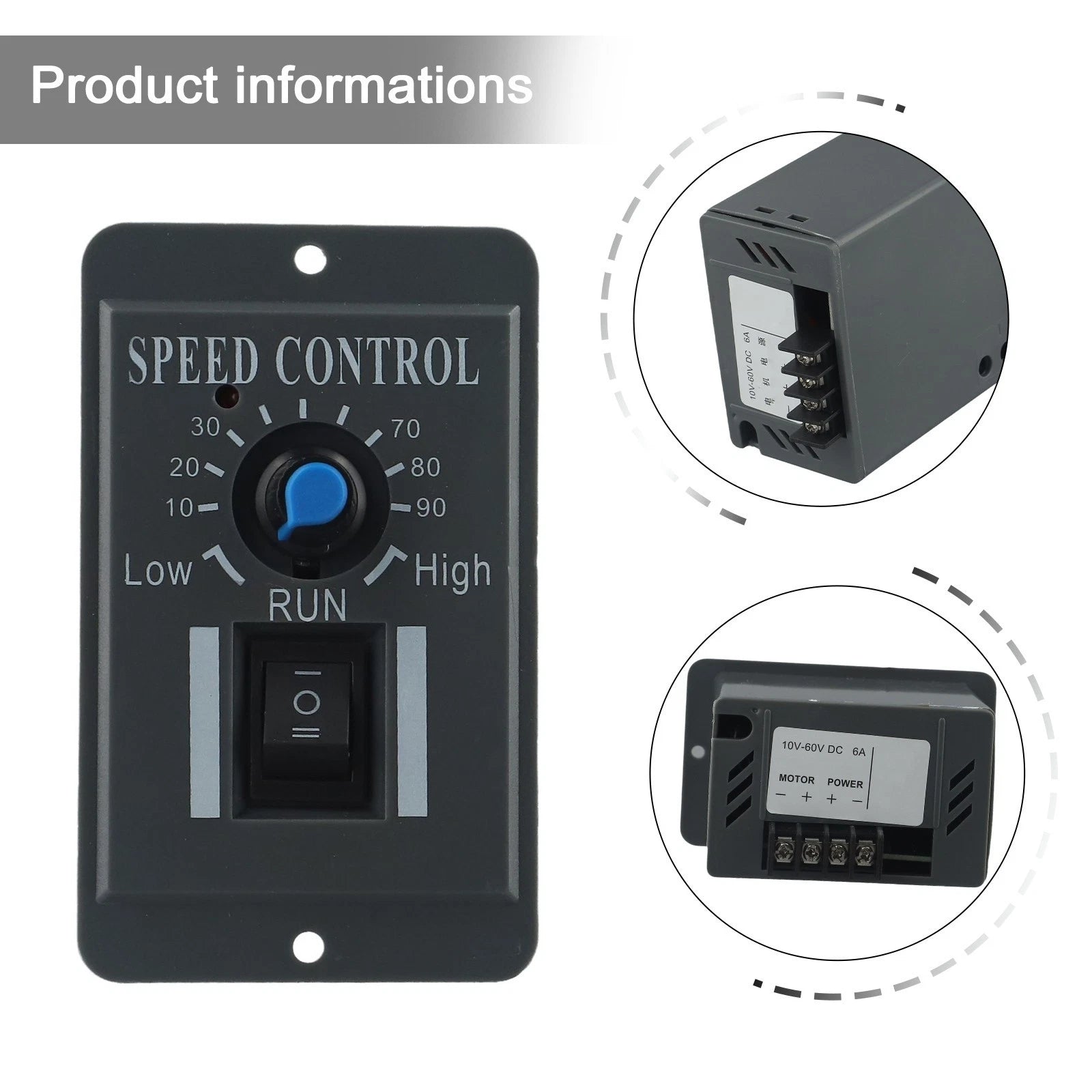 Motor Speed Regulator for Forward and Reverse Function