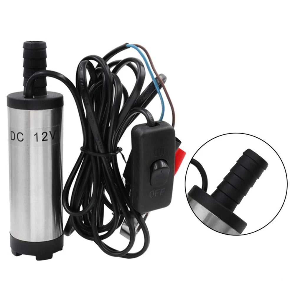 12V DC Oil Pump for Diesel Water Pump (Portable, Compact Design)