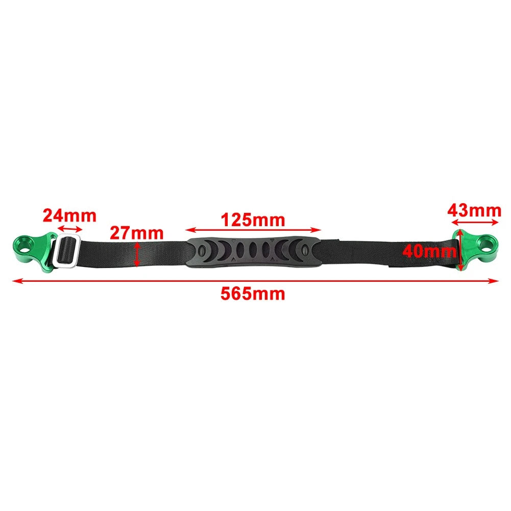1pc Green Rear Seat Rescue Pull Strap Sling Belt for Honda Suzuki Dirt Bike