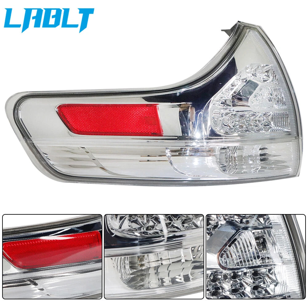 Outer Left & Right Side Brake Lamp Tail Light for Toyota Sienna (2011–2015)