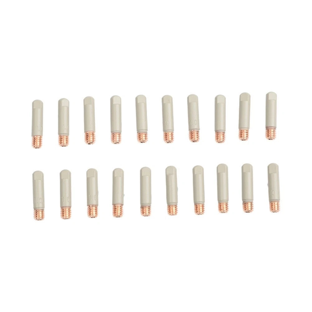 20PCS Mig Torch Welding Tips NonStick Coating 1.0mm Contact M6 Thread