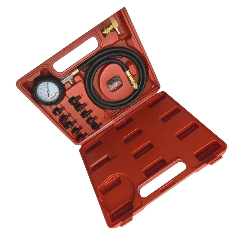 Oil Pressure Tester Kit for Universal Vehicles (Includes 10 Adapters)