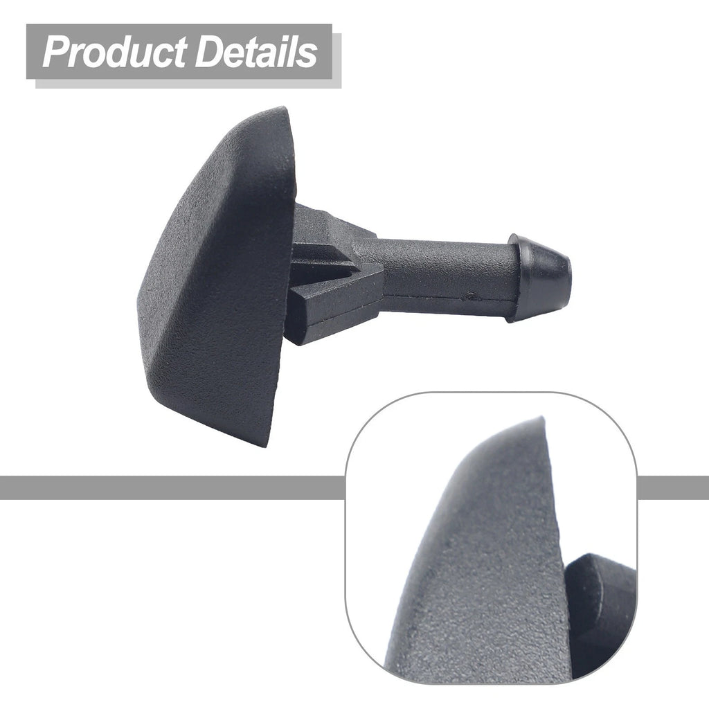 Wiper Nozzle for (2010–2023) - ABS Black, Dustproof