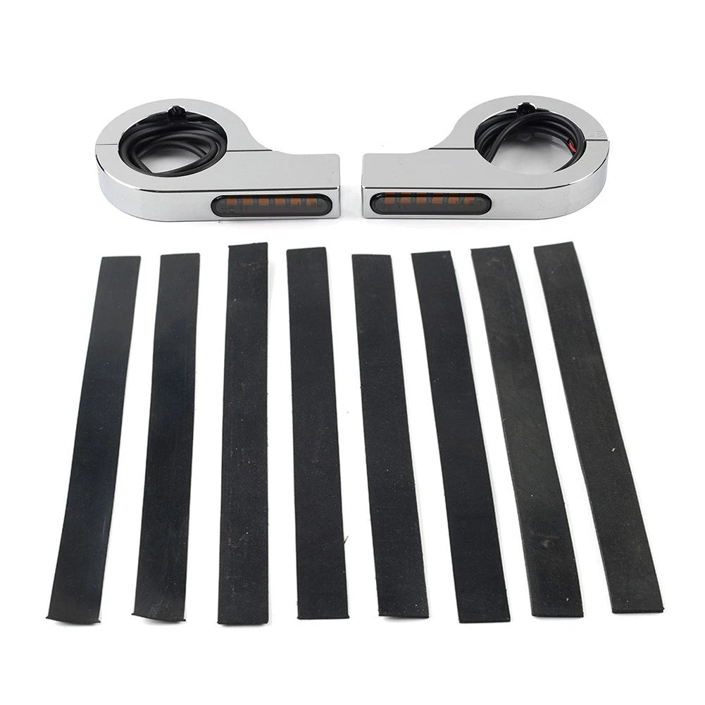 LED Fork Turn Signal Indicator for Harley Touring Dyna Chrome